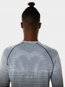 Лонгслив Asics Seamless модель 2011C394-002 Чорний, сірий Лонгслив Asics Seamless модель 2011C394-002 Чорний, сірий Фото