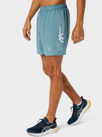 Шорти Asics Icon модель 2011C730-401 Бірюзовий, білий Фото