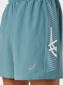Шорти Asics Icon модель 2011C730-401 Бірюзовий, білий Фото