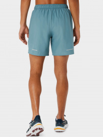 Повсякденні шорти Asics Icon модель 2011C730-401 Бірюзовий, білий Повсякденні шорти Asics Icon модель 2011C730-401 Бірюзовий, білий Фото