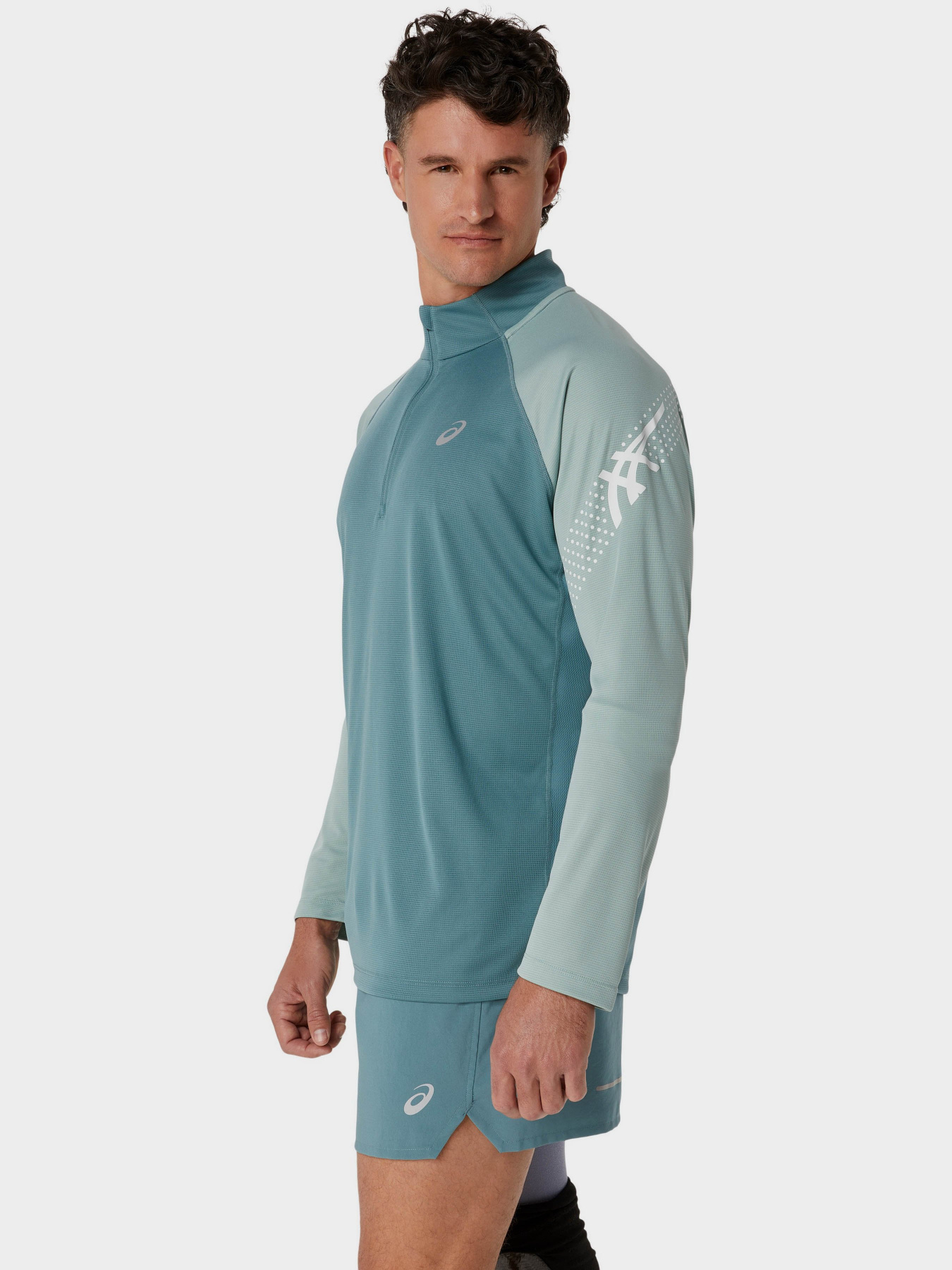 Лонгслив Asics Icon Ls 1/2 Zip модель 2011C732-401 Зелений Фото