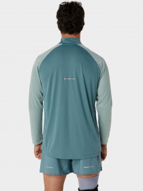 Лонгслив Asics Icon Ls 1/2 Zip модель 2011C732-401 Зелений Фото