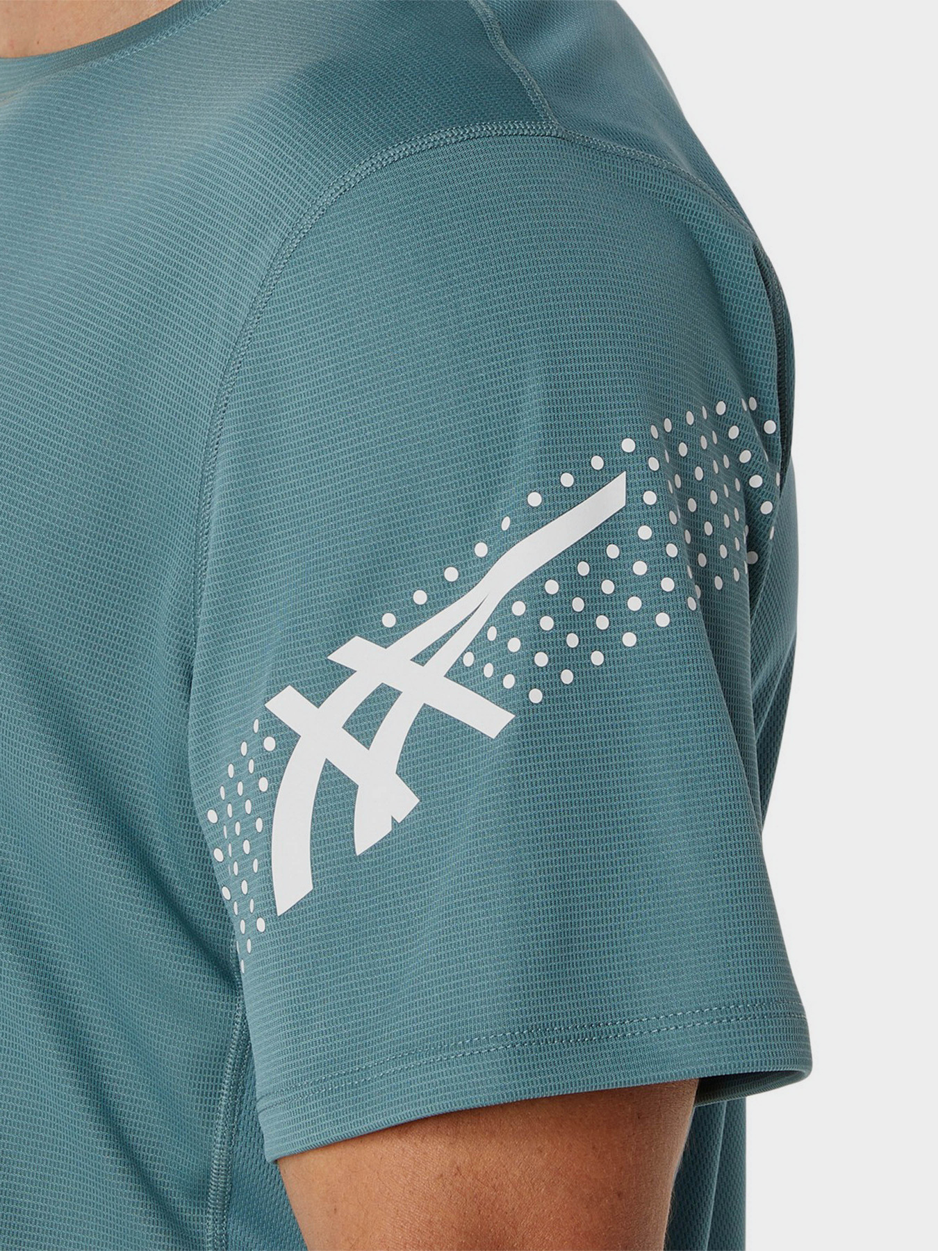 Футболка Asics Icon Ss модель 2011C734-406 Бірюзовий, білий Фото