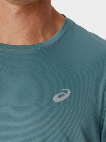 Футболка Asics Icon Ss модель 2011C734-406 Бірюзовий, білий Фото