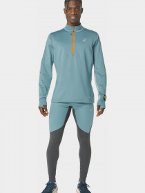 Тайтсы Asics Winter Run Tight модель 2011C881-020 Сірий, бірюзовий Фото