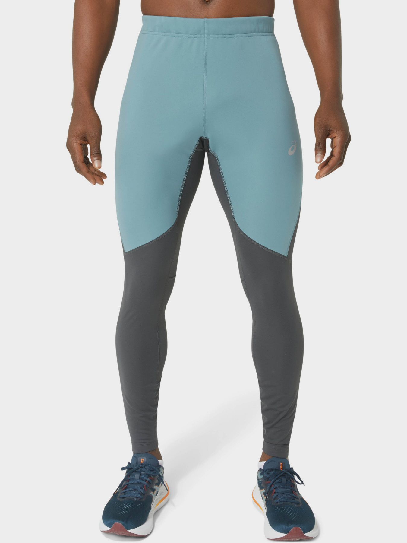 Тайтси Asics Winter Run Tight модель 2011C881-020 Сірий, бірюзовий Фото