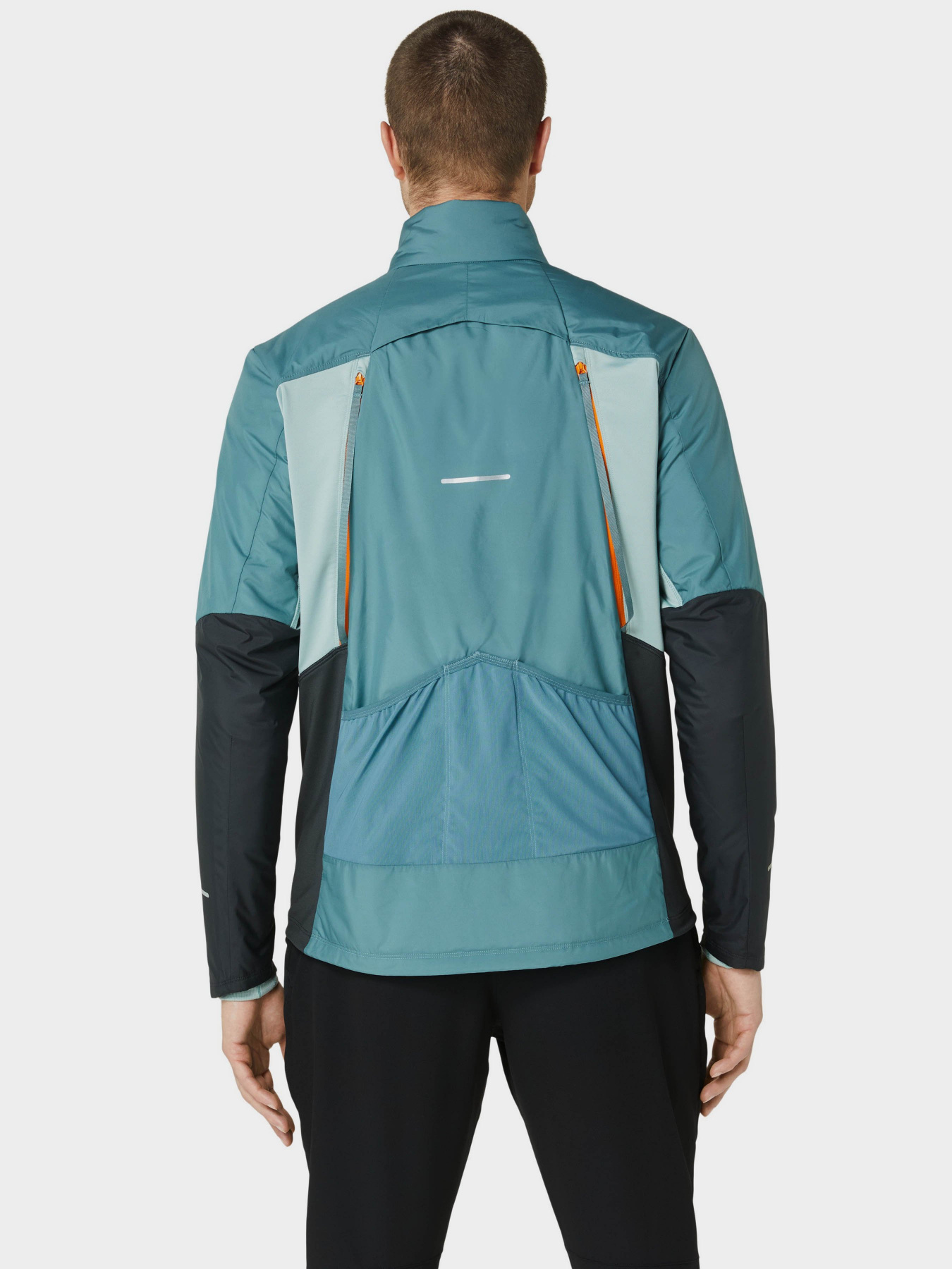 Ветровка Asics Winter Run модель 2011C883-400 Бірюзовий, сірий Фото