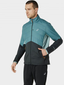 Ветровка Asics Winter Run модель 2011C883-400 Бірюзовий, сірий Фото