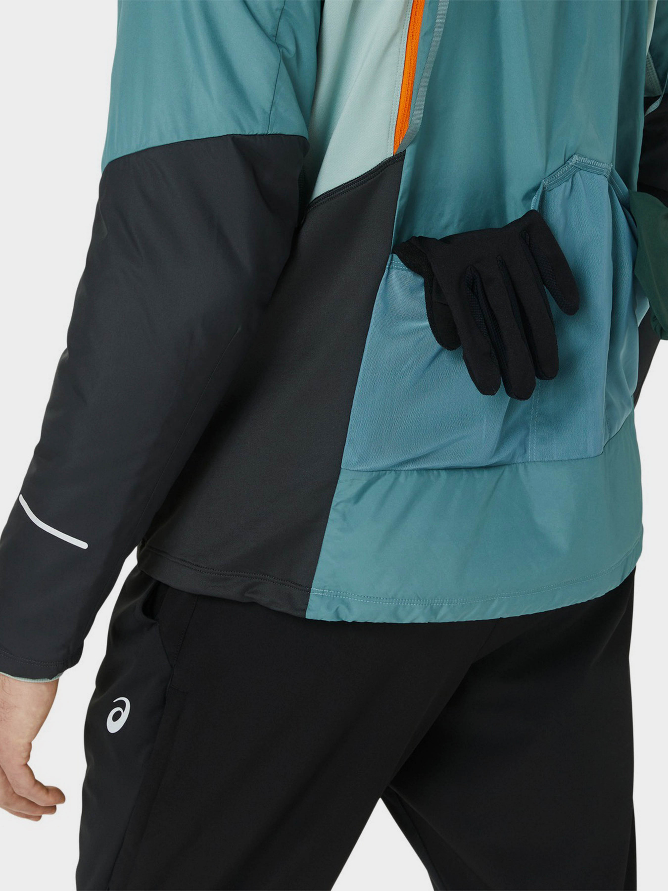 Вітровка Asics Winter Run модель 2011C883-400 Бірюзовий, сірий Фото