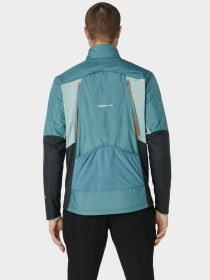 Вітровка Asics Winter Run модель 2011C883-400 Бірюзовий, сірий Фото