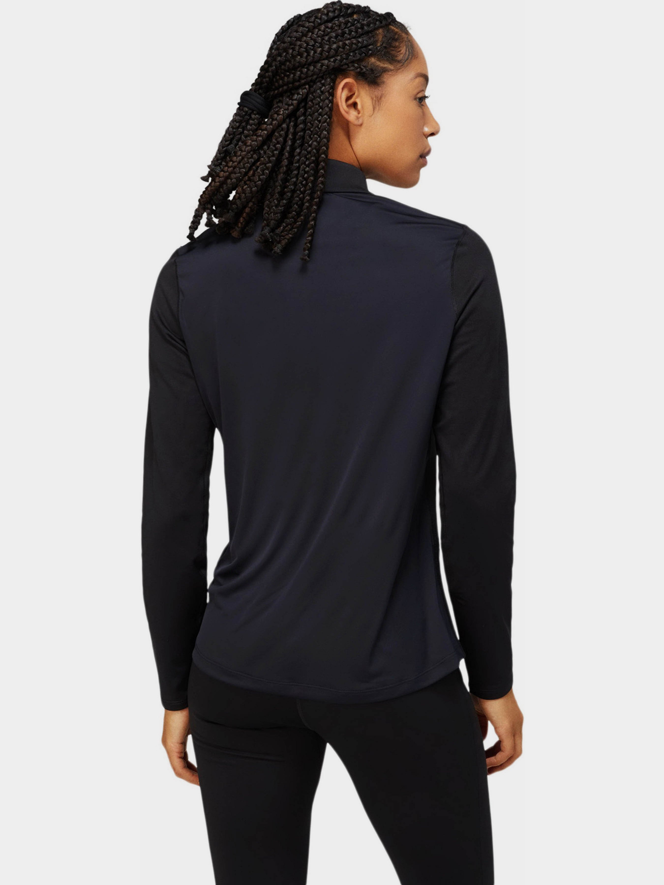 Лонгслів Asics Core Ls 1/2 Zip Winter модель 2012C343-001 Чорний Фото