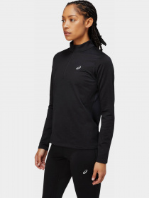 Лонгслів Asics Core Ls 1/2 Zip Winter модель 2012C343-001 Чорний Фото