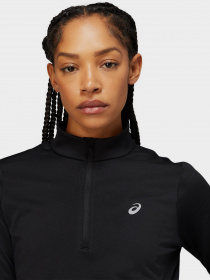 Лонгслів Asics Core Ls 1/2 Zip Winter модель 2012C343-001 Чорний Фото