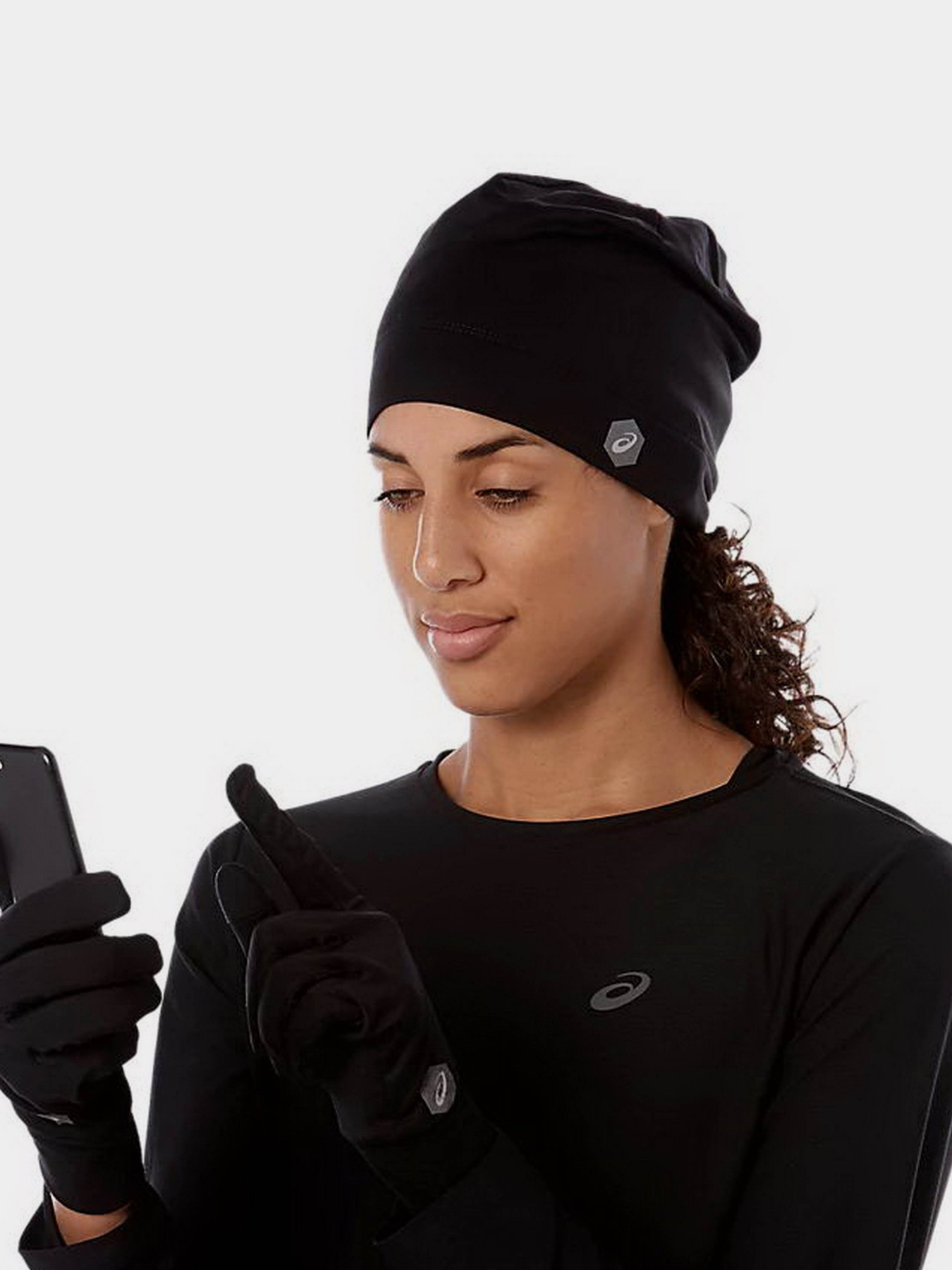 Шапка/рукавички Asics Running Pack модель 3013A035-001 Чорний Фото