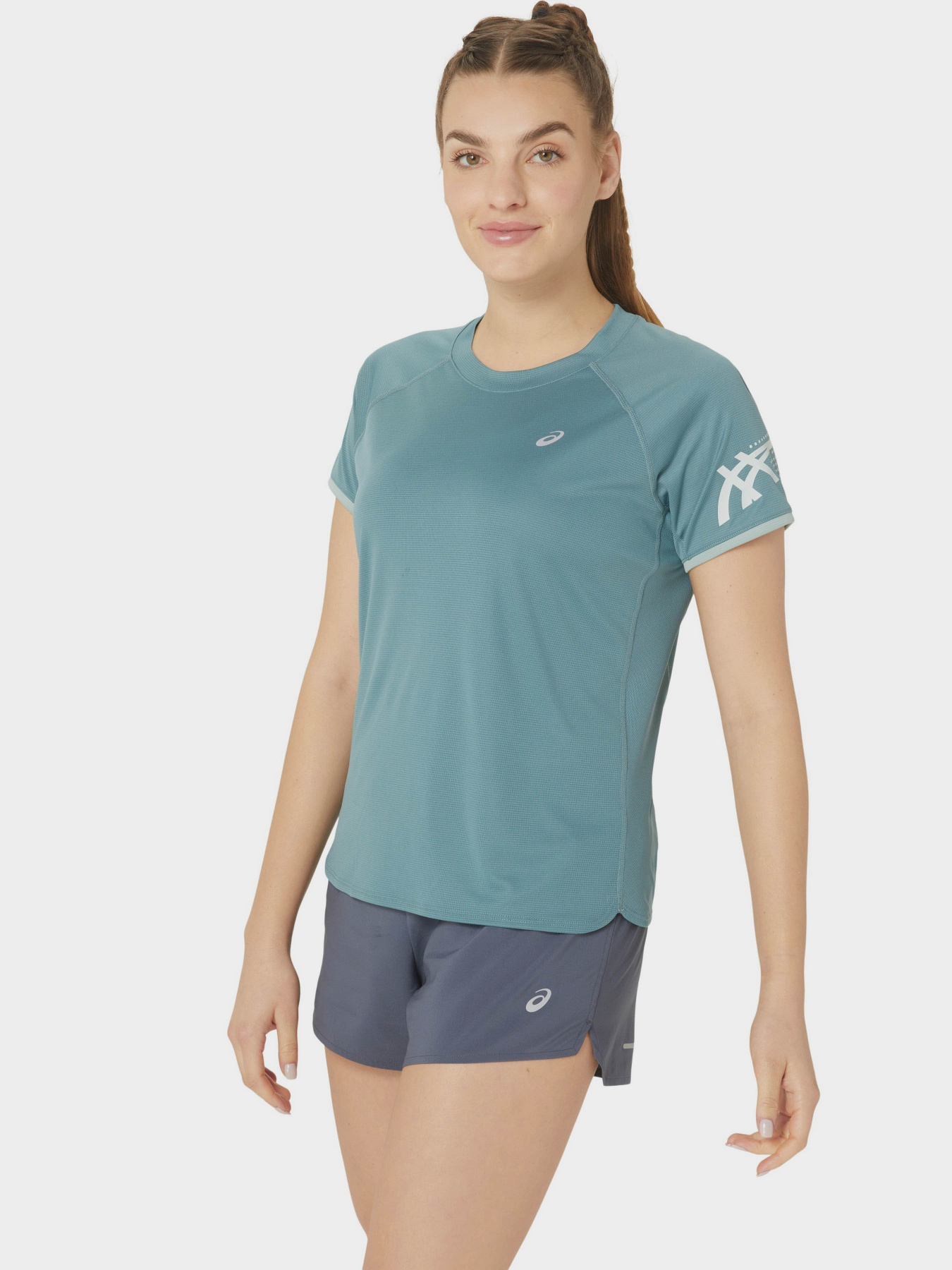 Футболка Asics Icon модель 2012C741-400 Бірюзовий Фото