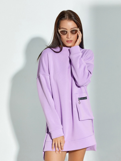 Сукні ISSA Plus модель SA-291_lilac — фото 4 - INTERTOP