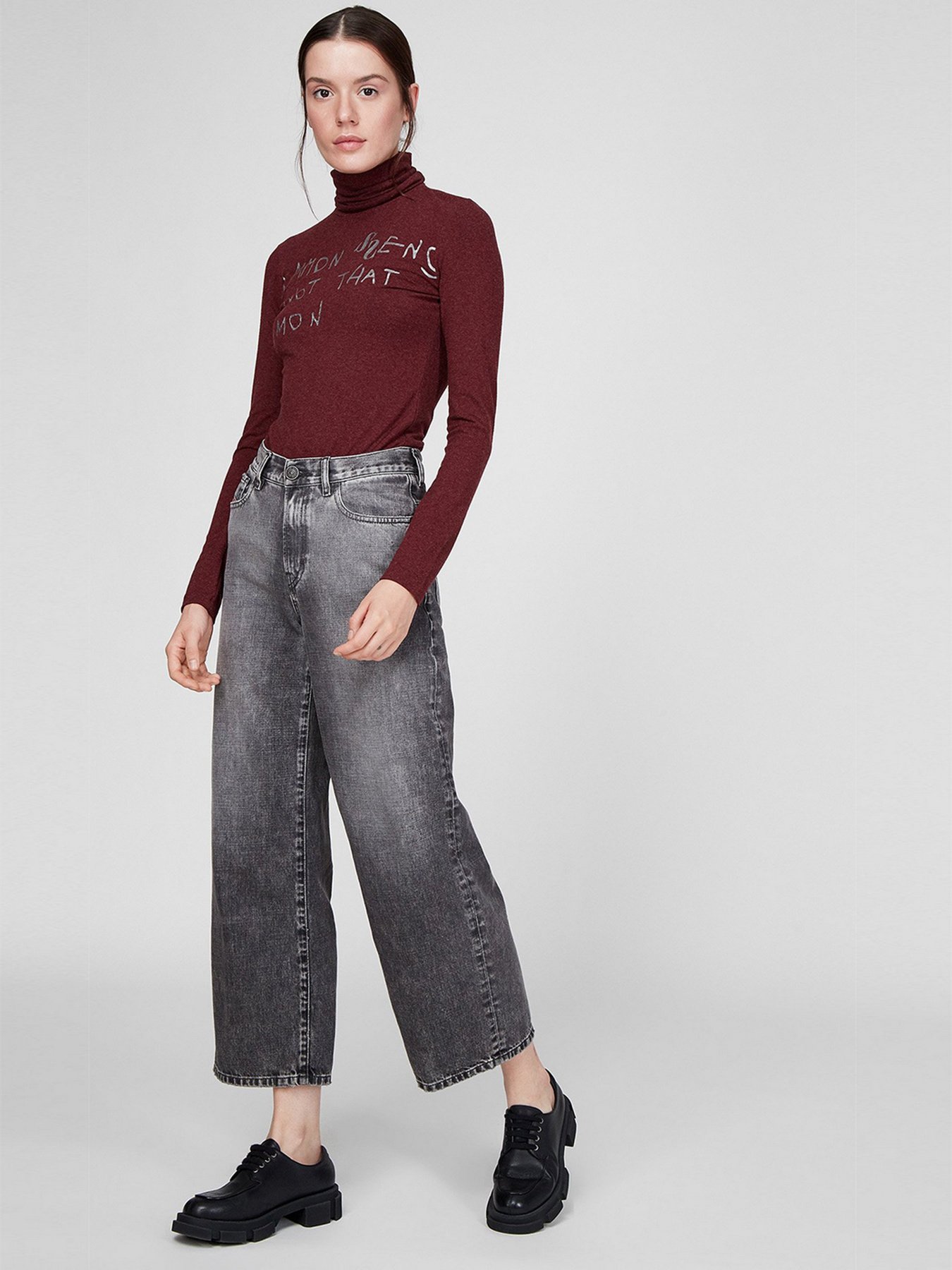 Водолазка Sassofono модель A191-SF-381111, БОРДОВИЙ Фото