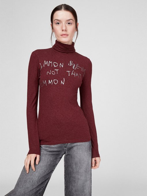 Водолазка Sassofono модель A191-SF-381111, БОРДОВИЙ Фото