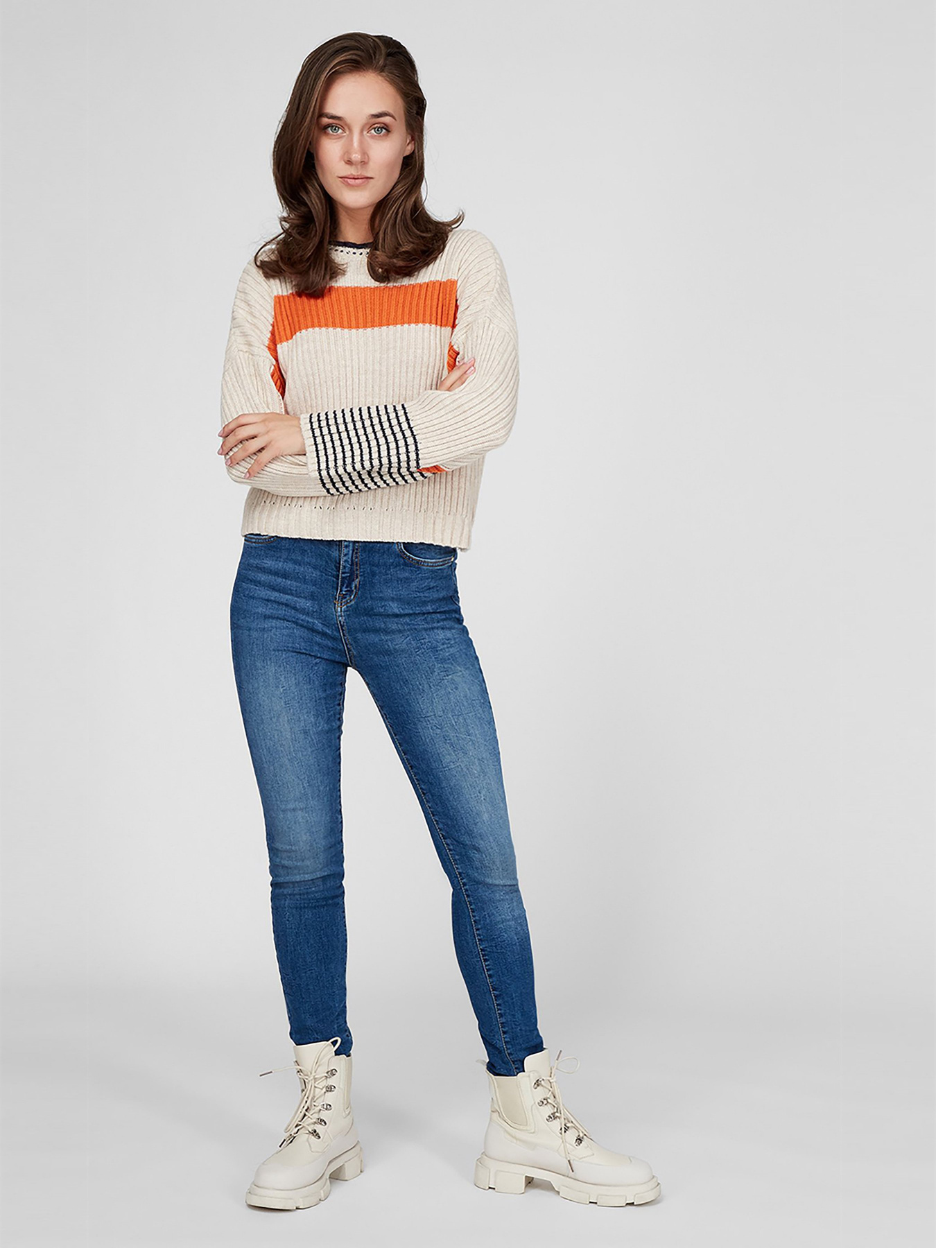 Скинни джинсы Sassofono модель A201-SF-683011, Блакитний Фото