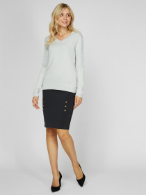 Джемпер Sassofono модель A191-SF-474113, СІРИЙ Фото