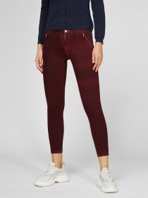 Скинни джинсы Sassofono модель A191-SF-321013, Бордовий Фото