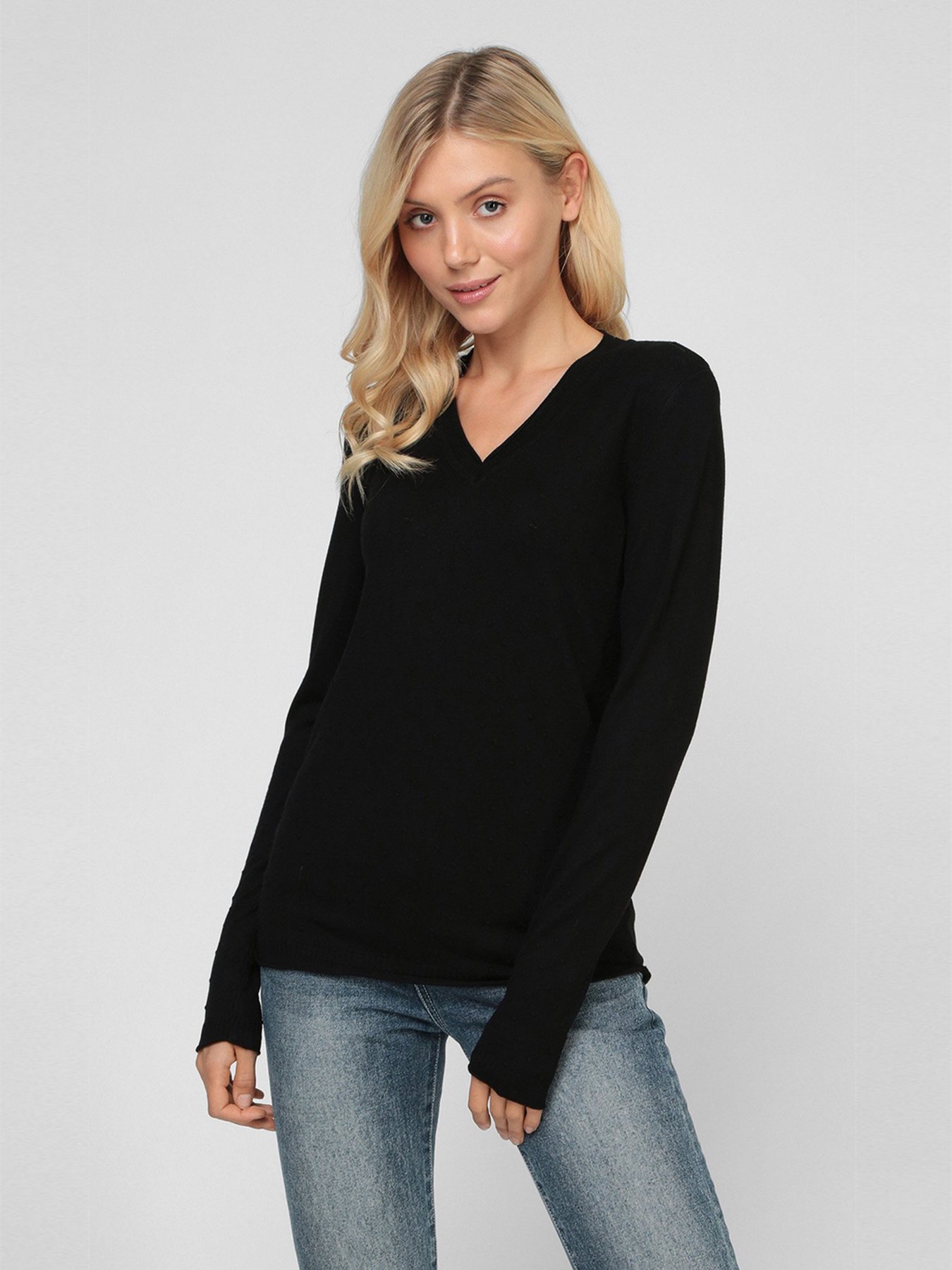 Джемпер Sassofono модель A191-SF-474113, ЧОРНИЙ Фото