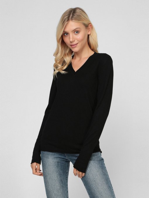 Джемпер Sassofono модель A191-SF-474113, ЧОРНИЙ Фото