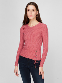 Джемпер Sassofono модель A191-SF-708111, Світло-гранатовий Джемпер Sassofono модель A191-SF-708111, Світло-гранатовий Фото