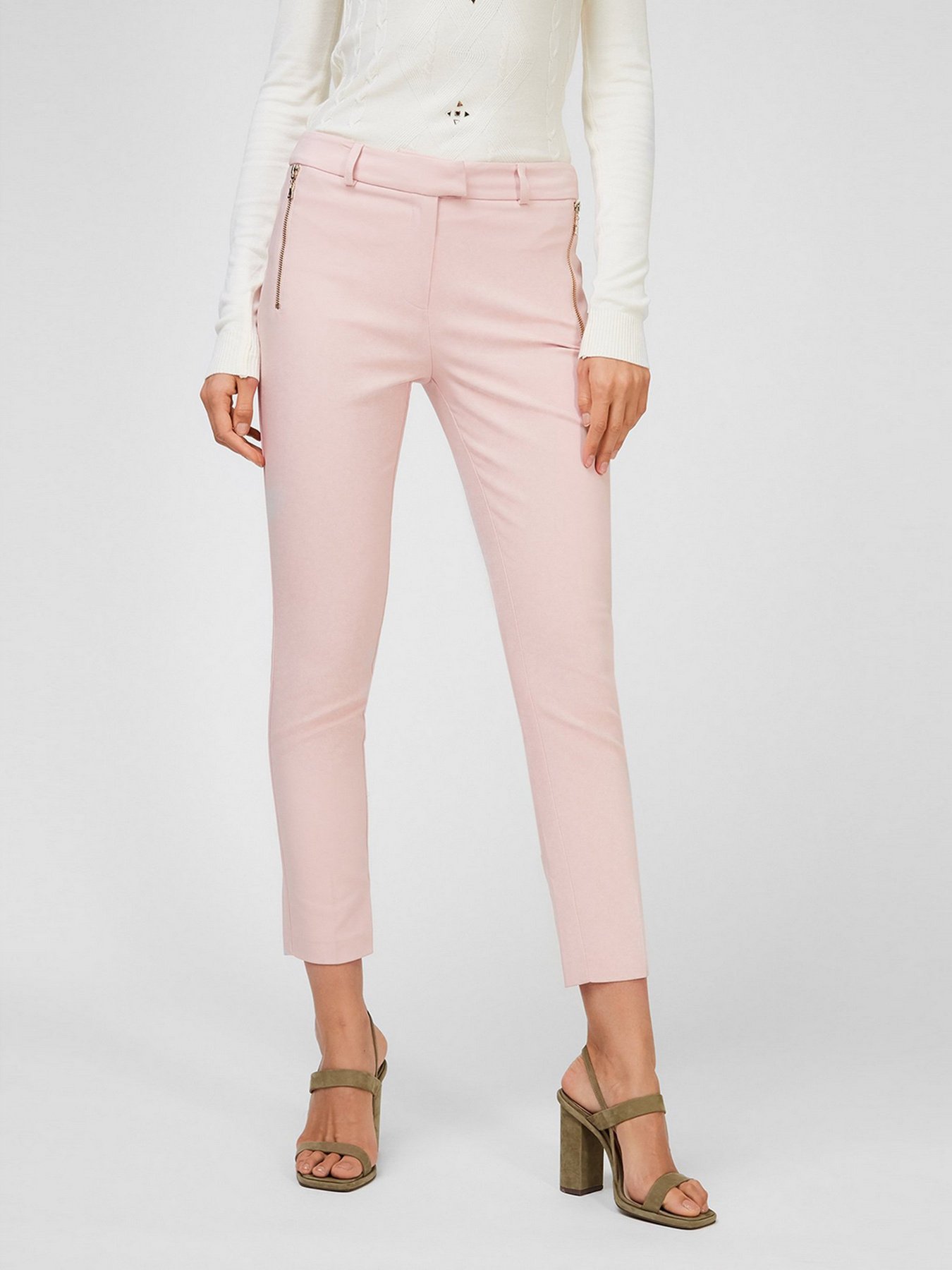 Повседневные штаны Sassofono модель A201-SC-200012, ПУДРОВИЙ Фото