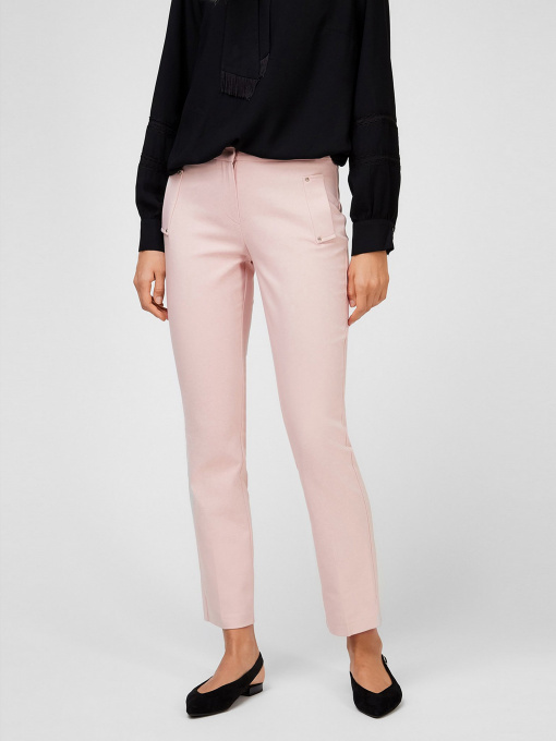 Повседневные штаны Sassofono модель A201-SC-200014, ПУДРОВИЙ Фото