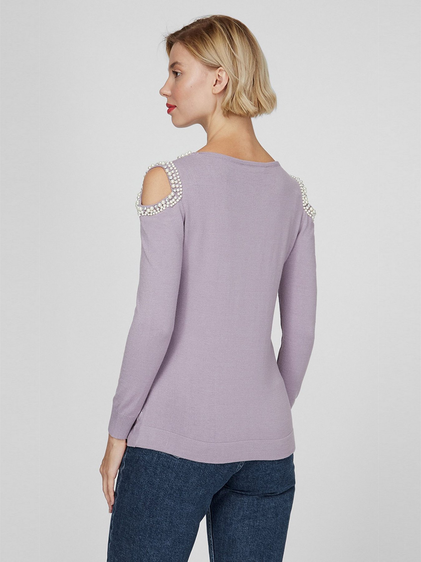 Джемпер Sassofono модель A201-SF-709111-3, ЛІЛОВИЙ Фото