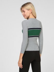 Джемпер Sassofono модель A201-SF-721111, СІРИЙ Фото