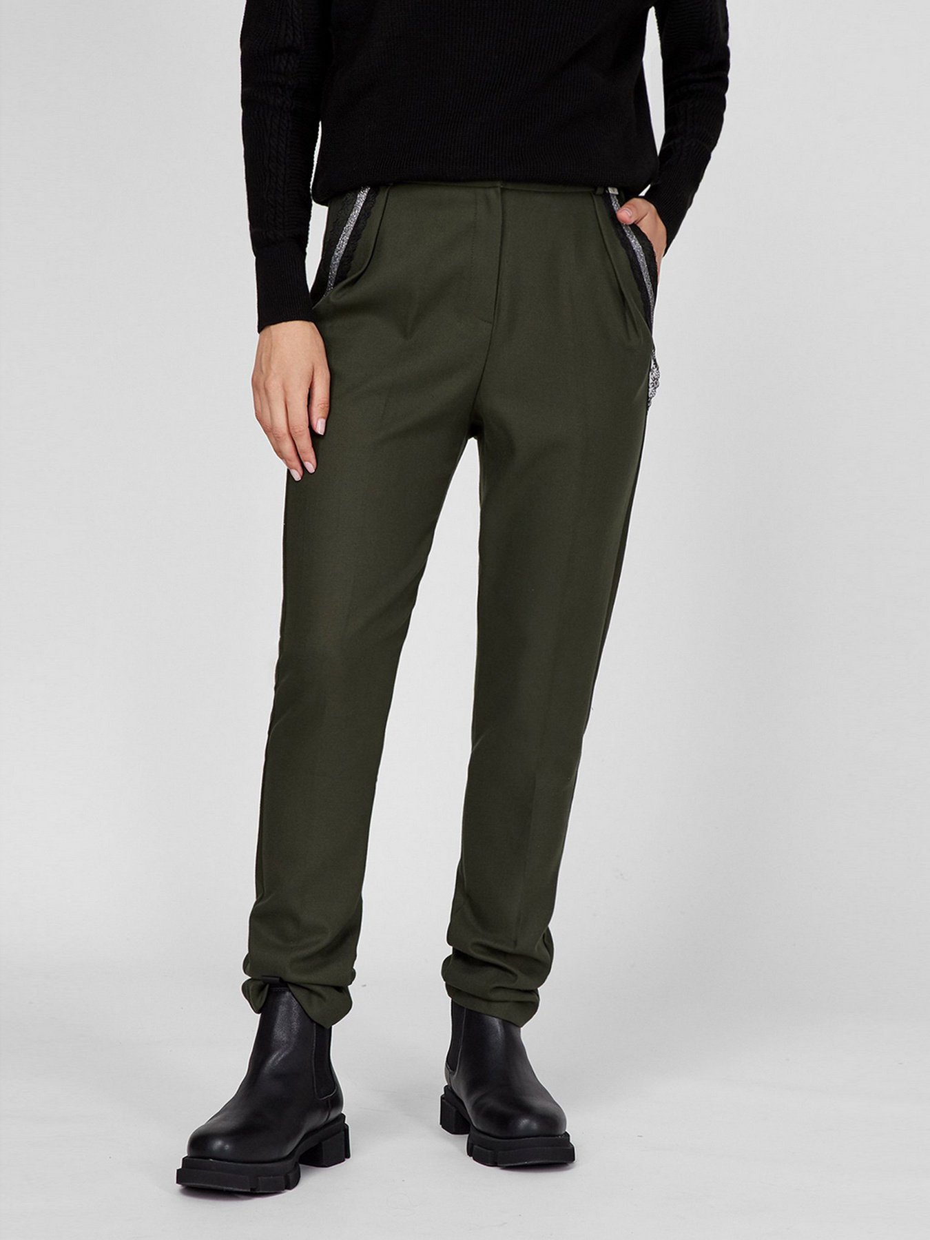 Повседневные штаны Sassofono модель A201-SF-293014, ХАКІ Фото