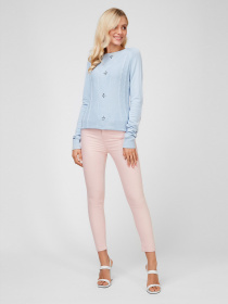 Повседневные штаны Sassofono модель A201-SF-411011, ПУДРОВИЙ Повседневные штаны Sassofono модель A201-SF-411011, ПУДРОВИЙ Фото