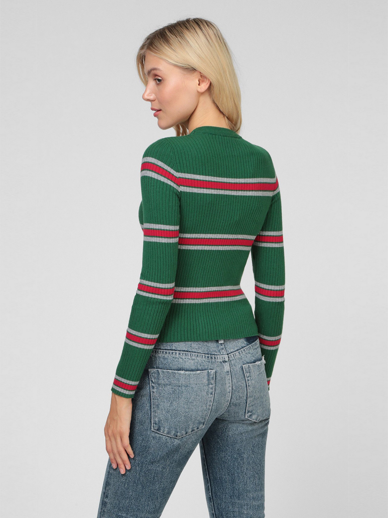 Джемпер Sassofono модель A201-SF-722111, ЗЕЛЕНИЙ Джемпер Sassofono модель A201-SF-722111, ЗЕЛЕНИЙ Фото