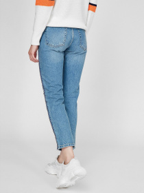 Повседневные штаны Sassofono модель A201-SF-60276, Блакитний Повседневные штаны Sassofono модель A201-SF-60276, Блакитний Фото