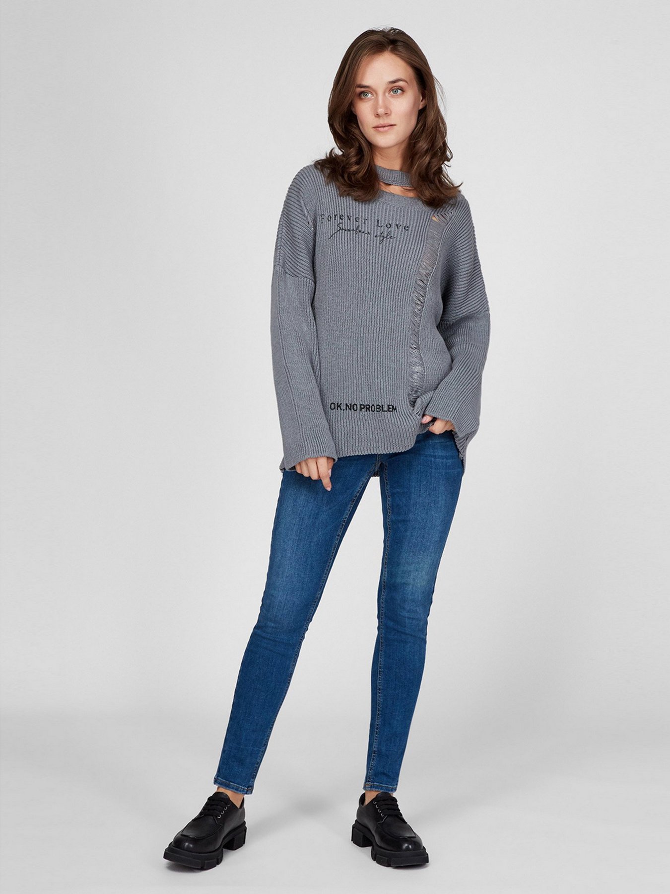 Скинни джинсы Sassofono модель A201-SF-686011, Блакитний-3 Фото