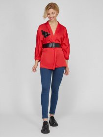 Блуза Sassofono модель A191SC8YC239, Червоний Фото