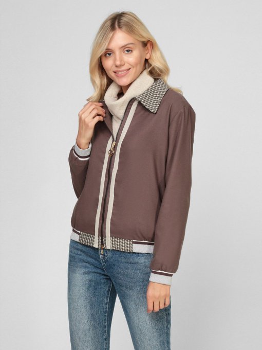 Жакет Sassofono модель A201-SF-206243, КОРИЧНЕВИЙ Фото