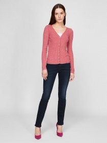 Кардиган Sassofono модель A191-SF-755281, Світло-гранатовий Фото