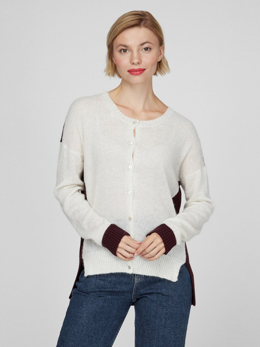 Кардиган Sassofono модель A201-SF-70261, МОЛОЧНИЙ Фото