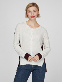 Кардиган Sassofono модель A201-SF-70261, МОЛОЧНИЙ Фото