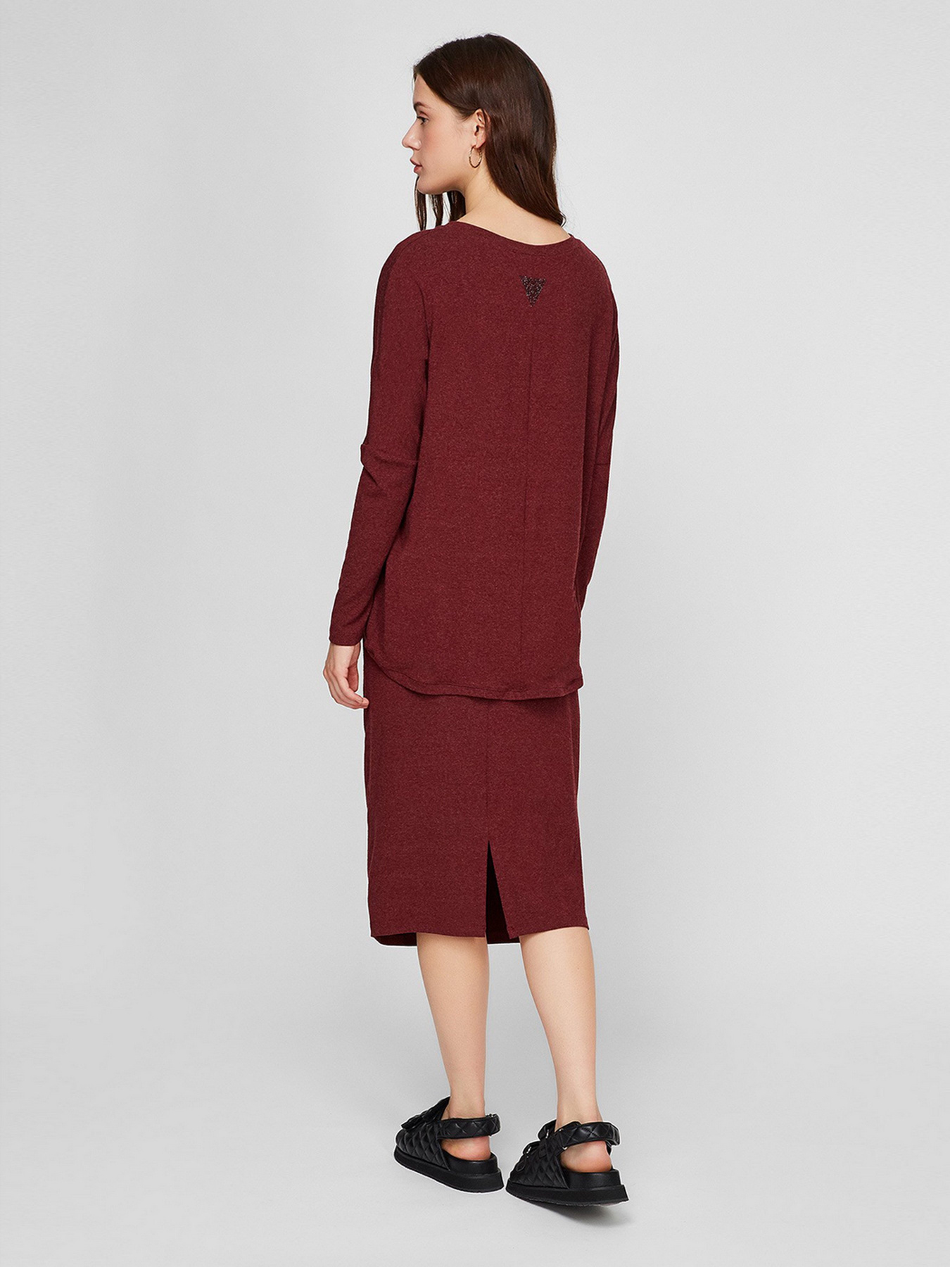 Повсякденний костюм Sassofono модель A191-SF-137502, БОРДОВИЙ Фото