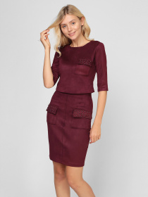 Костюми Sassofono модель A201-SC-2087, Бордовий Фото