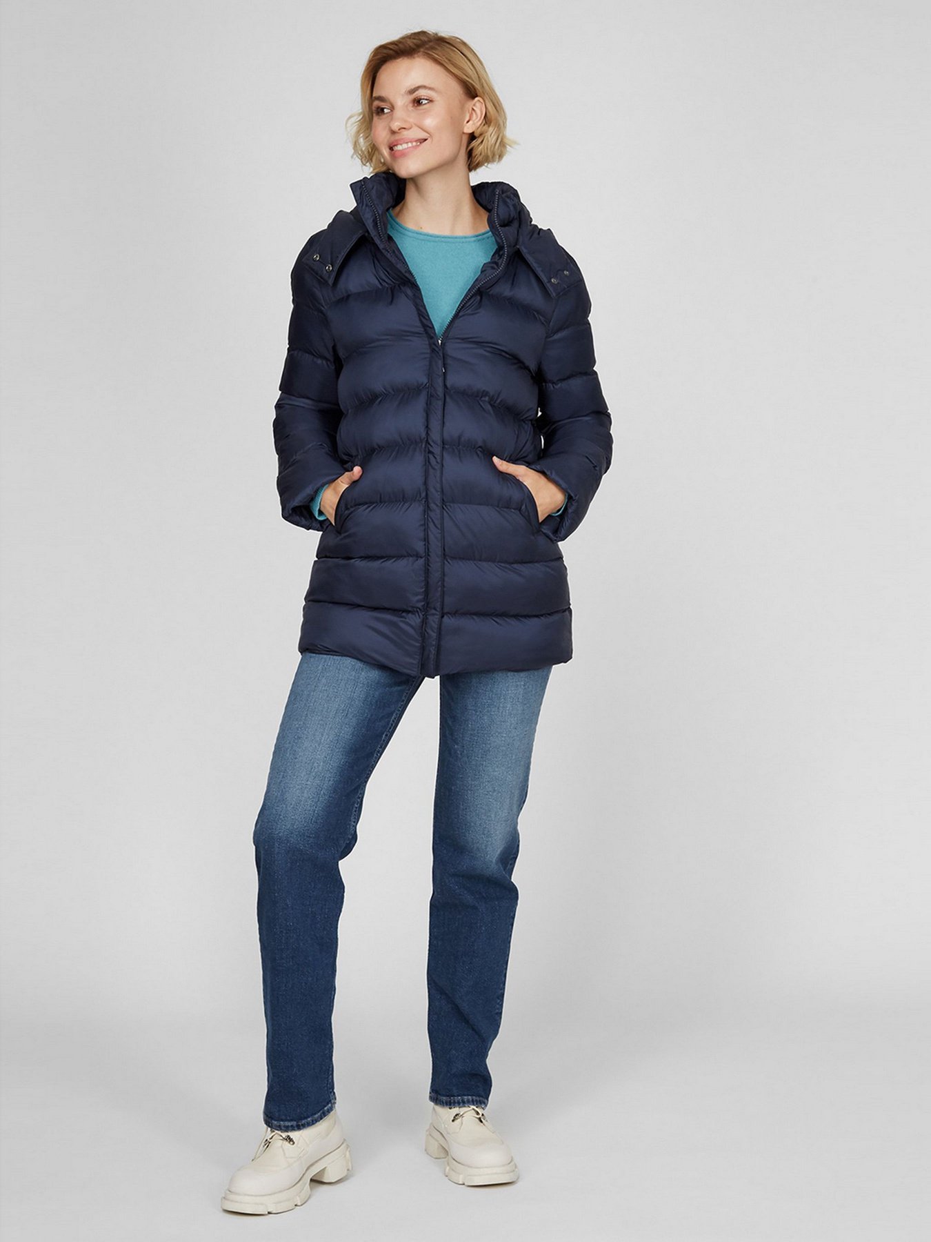 Пуховик Sassofono модель A201-SF-292301, Синій Фото