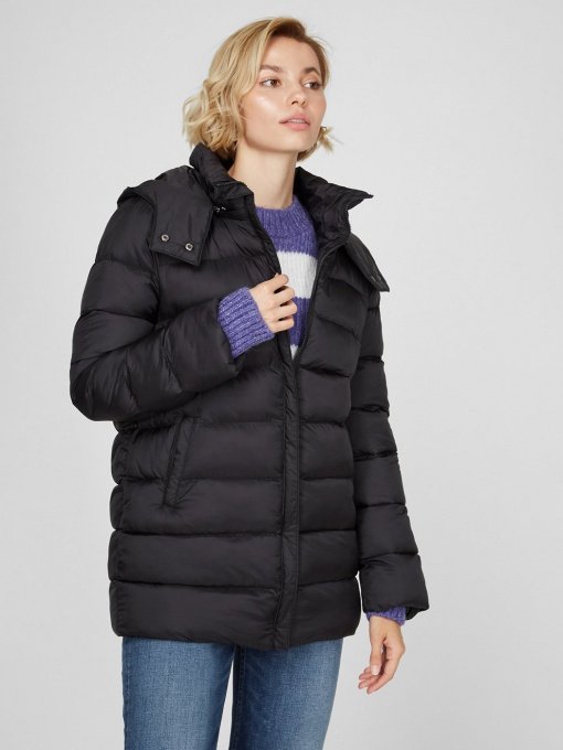 Пуховик Sassofono модель A201-SF-292301, Чорний Фото