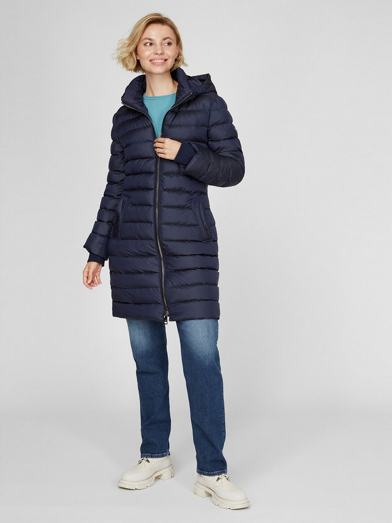 Пуховик Sassofono модель A201-SF-4116, Синій Фото