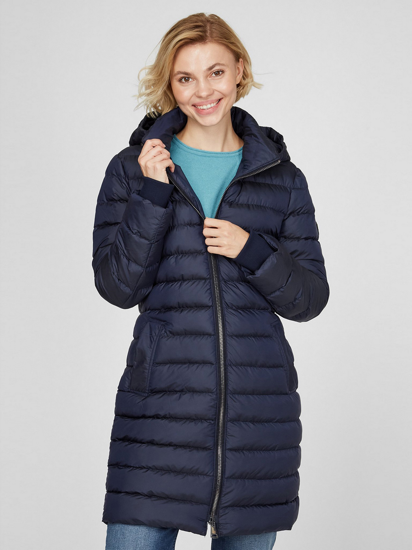 Пуховик Sassofono модель A201-SF-4116, Синій Фото