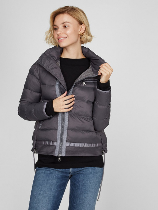 Пуховик Sassofono модель A201-SF-560301, Антрацит Фото