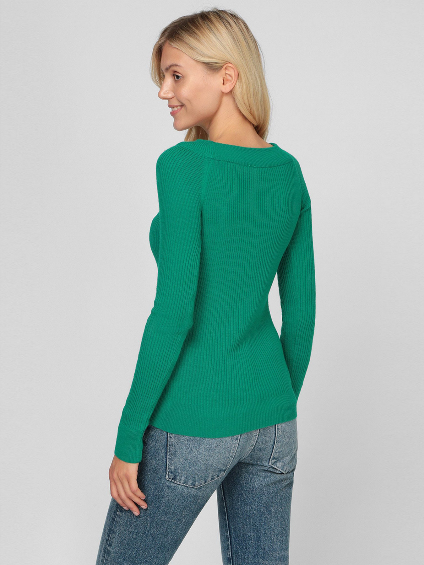 Джемпер Sassofono модель A201-SC-1218X-1, ЗЕЛЕНИЙ Джемпер Sassofono модель A201-SC-1218X-1, ЗЕЛЕНИЙ Фото